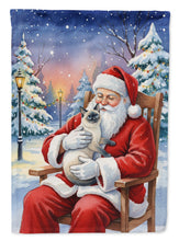Load image into Gallery viewer, Blue Point Cat with Santa Claus House Flag