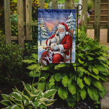 Load image into Gallery viewer, Blue Point Cat with Santa Claus Garden Flag