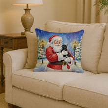 Load image into Gallery viewer, Bombay Cat with Santa Claus Throw Pillow
