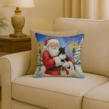 Load image into Gallery viewer, Bombay Cat with Santa Claus Throw Pillow