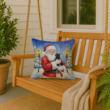 Load image into Gallery viewer, Bombay Cat with Santa Claus Throw Pillow