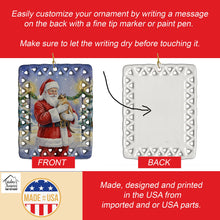Load image into Gallery viewer, Burmese Cat with Santa Claus Porcelain Ornament