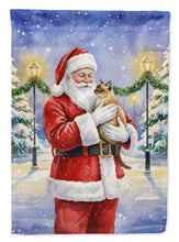 Load image into Gallery viewer, Burmese Cat with Santa Claus Garden Flag