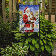 Load image into Gallery viewer, Chausie Cat with Santa Claus Garden Flag
