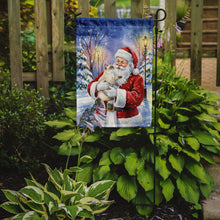 Load image into Gallery viewer, Cream Point Cat with Santa Claus Garden Flag