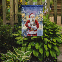 Load image into Gallery viewer, Dilute Tortoiseshell Cat with Santa Claus Garden Flag