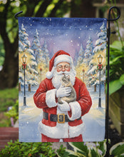 Load image into Gallery viewer, Dilute Tortoiseshell Cat with Santa Claus Garden Flag