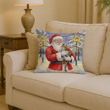 Load image into Gallery viewer, Egyptian Mau Cat with Santa Claus Throw Pillow