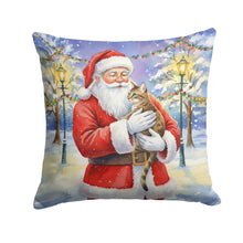 Load image into Gallery viewer, Egyptian Mau Cat with Santa Claus Throw Pillow