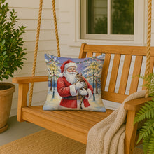 Load image into Gallery viewer, Egyptian Mau Cat with Santa Claus Throw Pillow