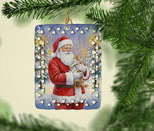 Load image into Gallery viewer, Exotic Shorthair Cat with Santa Claus Porcelain Ornament