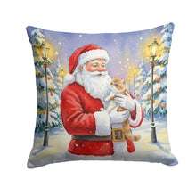 Load image into Gallery viewer, Exotic Shorthair Cat with Santa Claus Throw Pillow