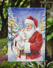 Load image into Gallery viewer, Flame Point Cat with Santa Claus Garden Flag