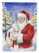 Load image into Gallery viewer, Flame Point Cat with Santa Claus Garden Flag