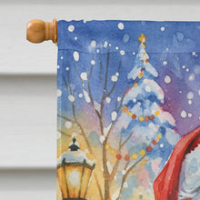 Load image into Gallery viewer, Gray Mackerel Tabby Cat with Santa Claus House Flag