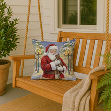 Load image into Gallery viewer, Havana Cat with Santa Claus Throw Pillow