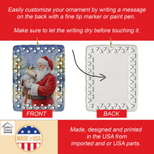 Load image into Gallery viewer, Himalayan Cat with Santa Claus Porcelain Ornament