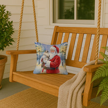 Load image into Gallery viewer, Himalayan Cat with Santa Claus Throw Pillow