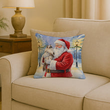 Load image into Gallery viewer, Himalayan Cat with Santa Claus Throw Pillow