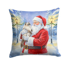 Load image into Gallery viewer, Himalayan Cat with Santa Claus Throw Pillow