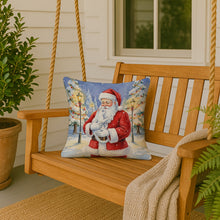 Load image into Gallery viewer, Khao Manee Cat with Santa Claus Throw Pillow