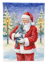 Load image into Gallery viewer, Korat Cat with Santa Claus Garden Flag