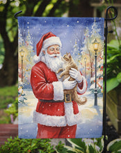 Load image into Gallery viewer, LaPerm Cat with Santa Claus Garden Flag