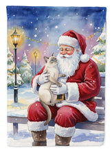 Load image into Gallery viewer, Lilac Point Cat with Santa Claus House Flag