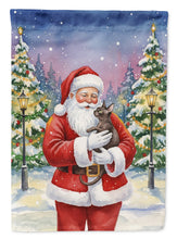 Load image into Gallery viewer, Lykoi Cat with Santa Claus House Flag
