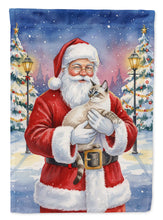 Load image into Gallery viewer, Lynx Point Cat with Santa Claus House Flag