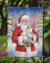 Load image into Gallery viewer, Lynx Point Cat with Santa Claus Garden Flag