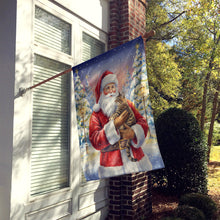 Load image into Gallery viewer, Mackerel Tabby Brown Cat with Santa Claus House Flag