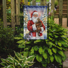 Load image into Gallery viewer, Mackerel Tabby Brown Cat with Santa Claus Garden Flag