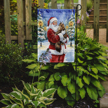 Load image into Gallery viewer, MaineCoon Brown Tabby Cat with Santa Claus Garden Flag