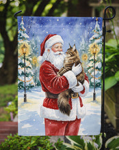 Load image into Gallery viewer, MaineCoon Brown Tabby Cat with Santa Claus Garden Flag