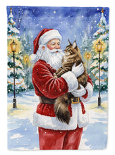 Load image into Gallery viewer, MaineCoon Brown Tabby Cat with Santa Claus Garden Flag