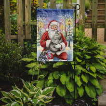 Load image into Gallery viewer, MaineCoon Silver Tabby Cat with Santa Claus Garden Flag
