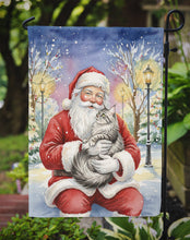 Load image into Gallery viewer, MaineCoon Silver Tabby Cat with Santa Claus Garden Flag