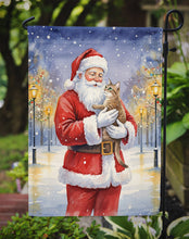 Load image into Gallery viewer, Malayan Cat with Santa Claus Garden Flag