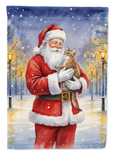 Load image into Gallery viewer, Malayan Cat with Santa Claus Garden Flag
