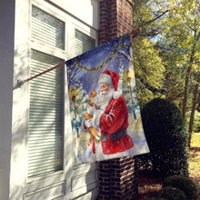 Load image into Gallery viewer, Orange and White Cat with Santa Claus House Flag