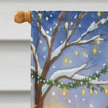 Load image into Gallery viewer, Orange Classic Tabby Cat with Santa Claus House Flag