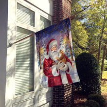 Load image into Gallery viewer, Patched Tabby Cat with Santa Claus House Flag