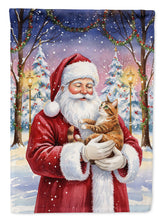 Load image into Gallery viewer, Patched Tabby Cat with Santa Claus House Flag