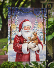 Load image into Gallery viewer, Patched Tabby Cat with Santa Claus Garden Flag