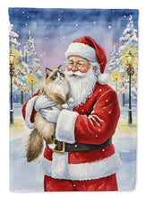 Load image into Gallery viewer, Ragdoll Bicolor Cat with Santa Claus House Flag