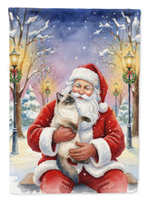 Load image into Gallery viewer, Ragdoll Seal Point with Santa Claus Garden Flag