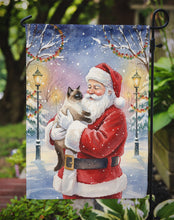 Load image into Gallery viewer, Seal Point Cat with Santa Claus Garden Flag