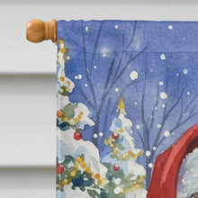 Load image into Gallery viewer, Cream Cat with Santa Claus House Flag