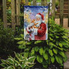 Load image into Gallery viewer, Red Ginger Cat with Santa Claus Garden Flag